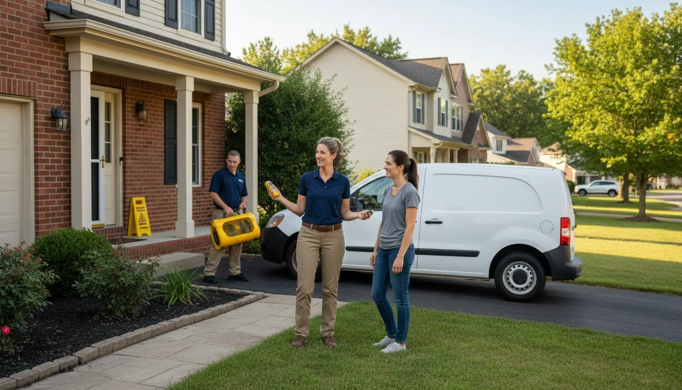 Residential water damage restoration in Eleroy, IL